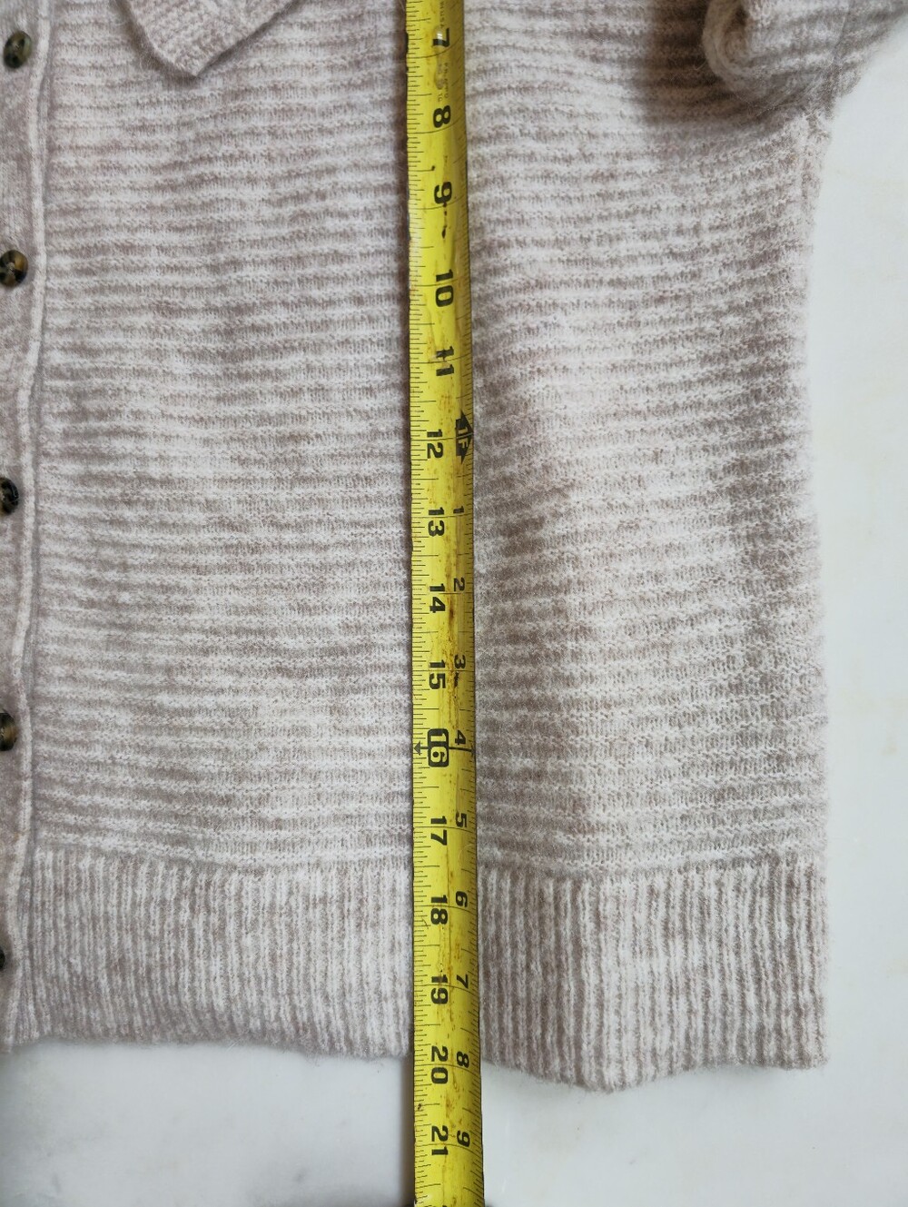 Madewell Angora Mohair Peter Pan Collar Cardigan Size Small - Picture 7 of 15